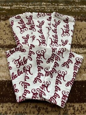 Huntington Home Christmas FaLaLa Cloth Napkins